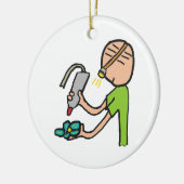 Schmuckherstellung Keramik Ornament (Links)