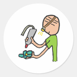 Schmuckherstellung Runder Aufkleber