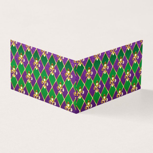 Schmuckhintergrund Mardi Gras (Vorderseite)