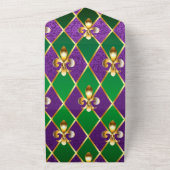 Schmuckhintergrund Mardi Gras All In One Einladung (Außenbereich)