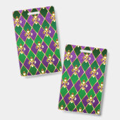 Schmuckhintergrund Mardi Gras Ausweis (Vorder- & Rückseite)