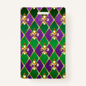 Schmuckhintergrund Mardi Gras Ausweis (Rückseite)