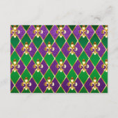 Schmuckhintergrund Mardi Gras Begleitkarte (Vorderseite)