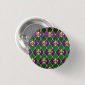 Schmuckhintergrund Mardi Gras Button (Vorne & Hinten)