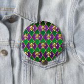 Schmuckhintergrund Mardi Gras Button (Beispiel)