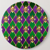 Schmuckhintergrund Mardi Gras Button (Vorderseite)