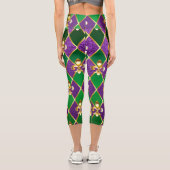 Schmuckhintergrund Mardi Gras Capri Leggings (Rückseite)