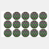 Schmuckhintergrund Mardi Gras Etiketten (Blatt)