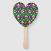Schmuckhintergrund Mardi Gras Fächer (Rückseite)