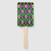 Schmuckhintergrund Mardi Gras Fächer (Rückseite)