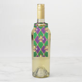 Schmuckhintergrund Mardi Gras Flaschenanhänger (Auf Flasche)