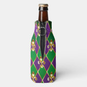 Schmuckhintergrund Mardi Gras Flaschenkühler (Flasche Rückseite)
