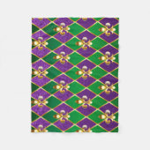 Schmuckhintergrund Mardi Gras Fleecedecke (Vorderseite)
