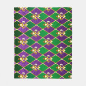 Schmuckhintergrund Mardi Gras Fleecedecke (Vorderseite)