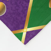 Schmuckhintergrund Mardi Gras Fleecedecke (Ecke)