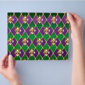 Schmuckhintergrund Mardi Gras Flyer (Hand)