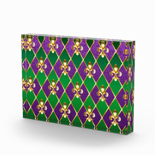 Schmuckhintergrund Mardi Gras Fotoblock (Rechts)