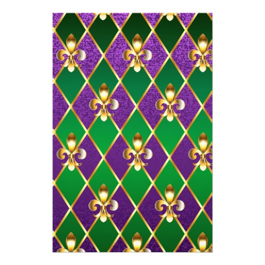 Schmuckhintergrund Mardi Gras Fotodruck (Vorne)