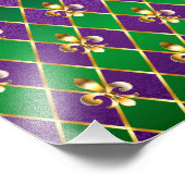 Schmuckhintergrund Mardi Gras Fotodruck (Ecke)
