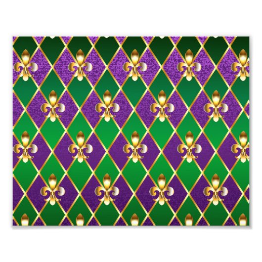 Schmuckhintergrund Mardi Gras Fotodruck (Vorne)