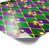 Schmuckhintergrund Mardi Gras Fotodruck (Ecke)