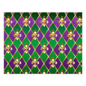 Schmuckhintergrund Mardi Gras Fotodruck (Vorne)