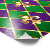 Schmuckhintergrund Mardi Gras Fotodruck (Ecke)
