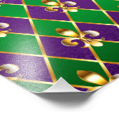 Schmuckhintergrund Mardi Gras Fotodruck (Ecke)