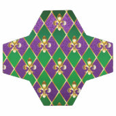 Schmuckhintergrund Mardi Gras Fußball (Flach)