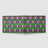 Schmuckhintergrund Mardi Gras Gästebuch (Voll)
