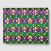 Schmuckhintergrund Mardi Gras Gästebuch (Rückseite)