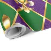 Schmuckhintergrund Mardi Gras Geschenkpapier (Rolleneckpunkt)