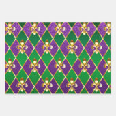 Schmuckhintergrund Mardi Gras Geschenkpapier Set (Vorderseite 3)