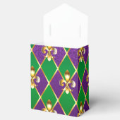 Schmuckhintergrund Mardi Gras Geschenkschachtel (Geöffnet)