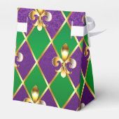 Schmuckhintergrund Mardi Gras Geschenkschachtel (Rückseite)