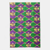 Schmuckhintergrund Mardi Gras Geschirrtuch (Vertikal)