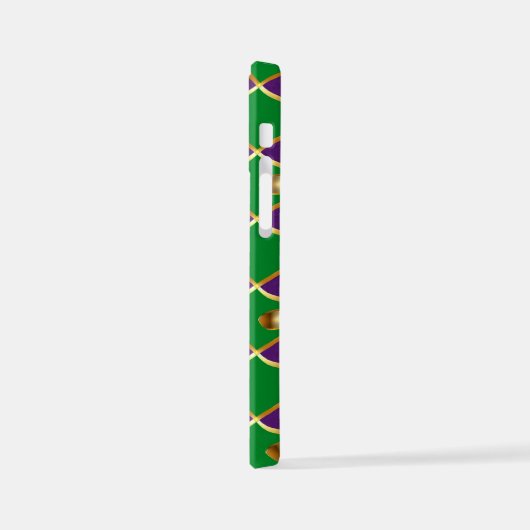 Schmuckhintergrund Mardi Gras iPhone Hülle (Linke Seite)