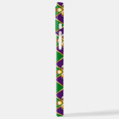 Schmuckhintergrund Mardi Gras iPhone Hülle (Linke Seite)