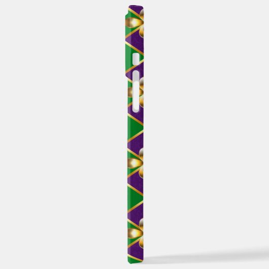 Schmuckhintergrund Mardi Gras iPhone Hülle (Linke Seite)