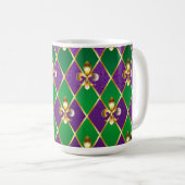 Schmuckhintergrund Mardi Gras Kaffeetasse (VorderseiteRechts)