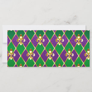Schmuckhintergrund Mardi Gras Karte