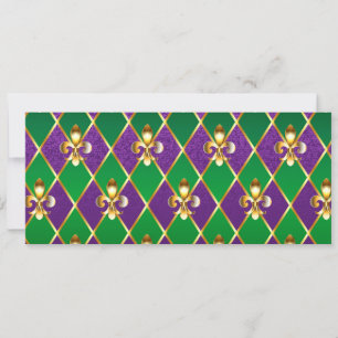 Schmuckhintergrund Mardi Gras Karte