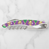 Schmuckhintergrund Mardi Gras Kellnermesser (Rückseite)