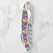 Schmuckhintergrund Mardi Gras Kellnermesser (Rückseite)