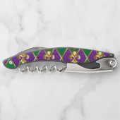 Schmuckhintergrund Mardi Gras Kellnermesser (Rückseite)