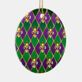 Schmuckhintergrund Mardi Gras Keramik Ornament (Rechts)