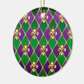 Schmuckhintergrund Mardi Gras Keramik Ornament (Links)