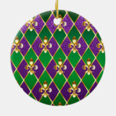 Schmuckhintergrund Mardi Gras Keramik Ornament (Hinten)