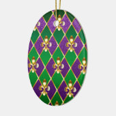 Schmuckhintergrund Mardi Gras Keramik Ornament (Links)