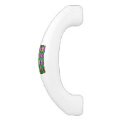 Schmuckhintergrund Mardi Gras Keramik Schrankknauf (Seitenansicht)